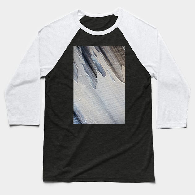 Conceptual abstract closeup of an oil paint brush stroke. Baseball T-Shirt by MariDein